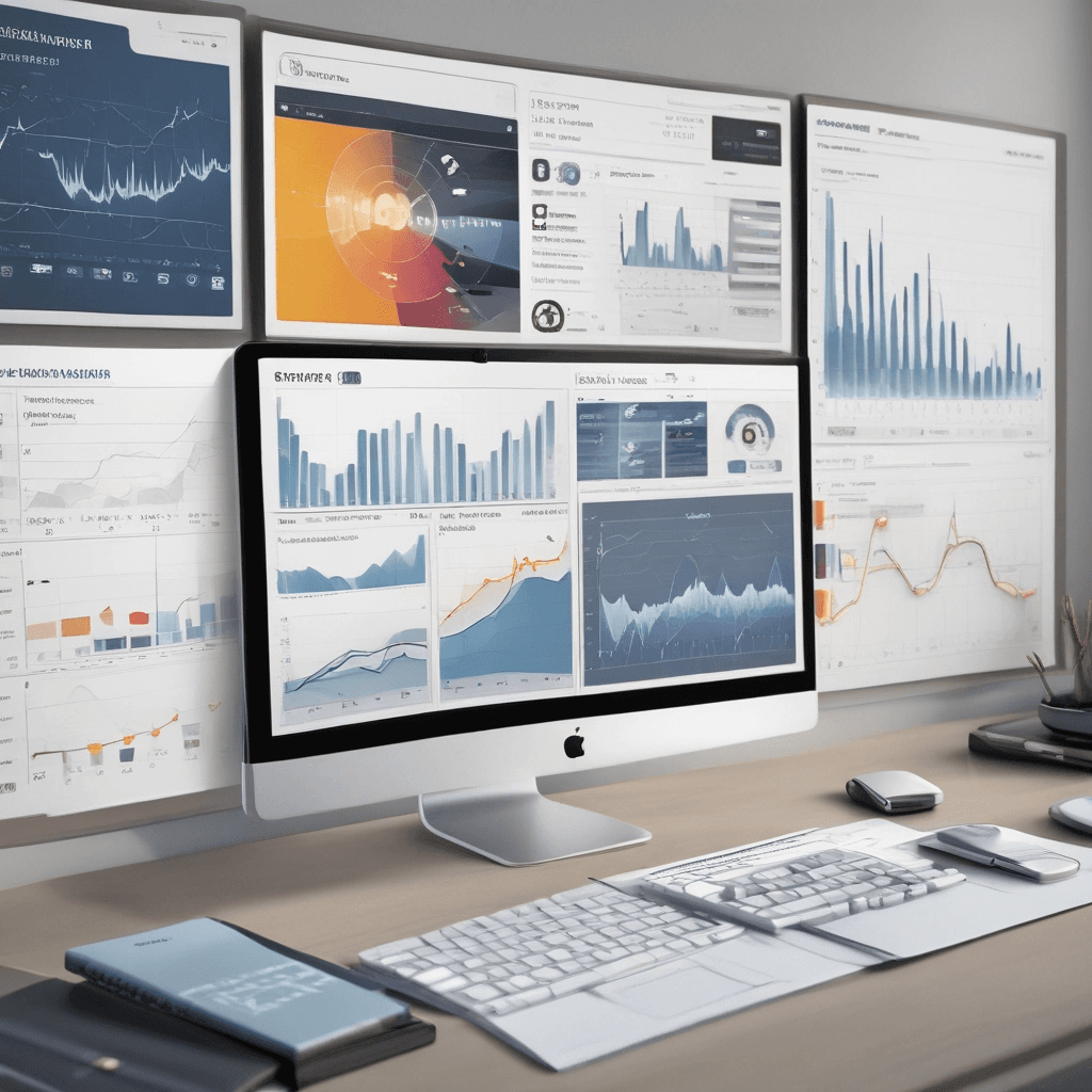 Multi-screen analytics and reporting workstation
